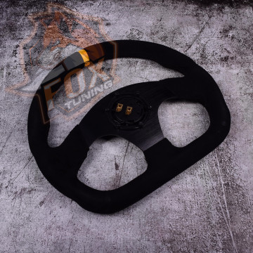 Спортивный руль OMP без вылета (замша) Quadro