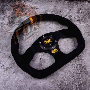 Спортивный руль OMP без вылета (замша) Quadro