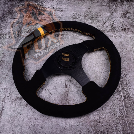 Спортивне кермо OMP без вильоту (замша)