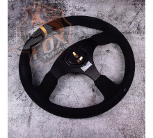 Спортивный руль OMP без вылета (замша)