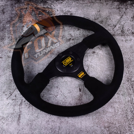 Спортивне кермо OMP без вильоту (замша)