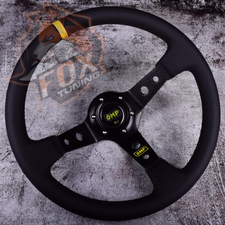 Спортивный кожаный руль OMP c вылетом