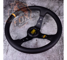 Спортивный руль OMP с вылетом (кожа мягкая)