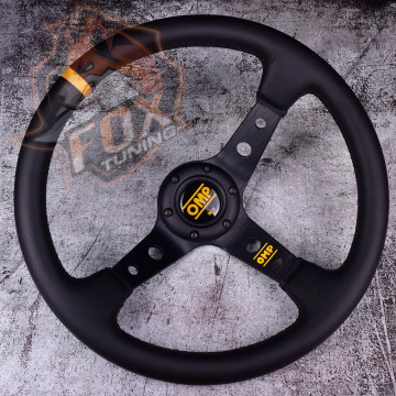 Спортивне кермо OMP з вильотом (шкіра м'яка)