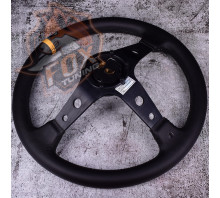 Спортивный руль OMP с вылетом (кожа мягкая)
