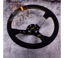 Спортивный замшевый руль OMP с вылетом