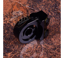 Маслопроставка/адаптер Battle Bee для датчиків температури та тиску масла під радіатор з термостатом (кутова) Маслопроставка/адаптер Battle Bee для датчиків температури та тиску масла під радіатор з термостатом (кутова)