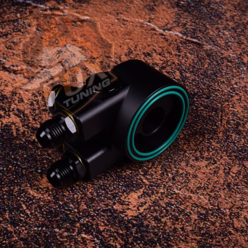 Маслопроставка/адаптер Battle Bee під Subaru для датчиків температури та тиску масла під радіатор з термостатом