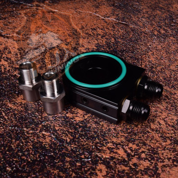 Маслопроставка/адаптер Battle Bee для датчиков температуры и давления масла под радиатор