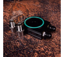 Маслопроставка/адаптер Battle Bee для датчиків температури та тиску масла під радіатор