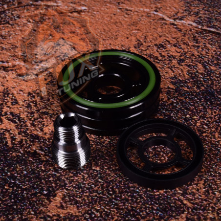 Маслопроставка/адаптер Battle Bee под VAG EA888 gen2 для датчиков температуры и давления масла