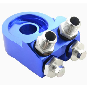 Маслопроставка/адаптер для датчиків температури та тиску масла під радіатор FT (кутова)