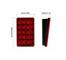 Универсальный светодиодный прямоугольный задний стоп сигнал F1 Универсальный светодиодный прямоугольный задний стоп сигнал F1