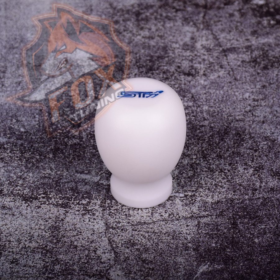 Универсальная ручка кпп STI white (белая)