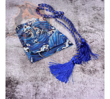 Чехол на КПП с завязкой в Japanese Style (Blue Sea)