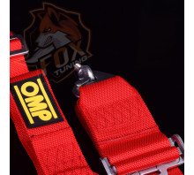 Ремені безпеки OMP зі спортивним замком 3-2"/76-51 mm (6 point) Ремені безпеки OMP зі спортивним замком 3-2"/76-51 mm (6 point)