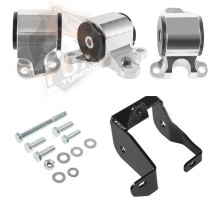 Комплект полиуретановых подушек для Honda Civic 96-00 D,B Swap с левым креплением на 2 болта.