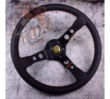 Спортивный руль Momo 60 Years с вылетом 75 mm (кожаный заменитель) Спортивный руль Momo 60 Years с вылетом 75 mm (кожаный заменитель)
