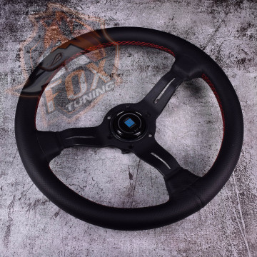 Спортивне кермо Nardi з вильотом 55 mm (перфорована шкіра)