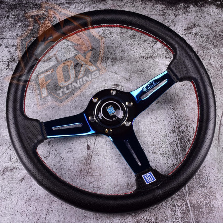 Спортивне кермо Nardi 70mm (перфорована шкіра) neochrom