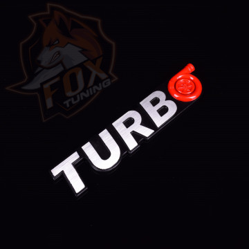 Алюминиевая эмблема/шильдик Turbo Siliver