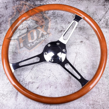 Універсальне кермо FT з вильотом 55 mm Siliver (дерево)