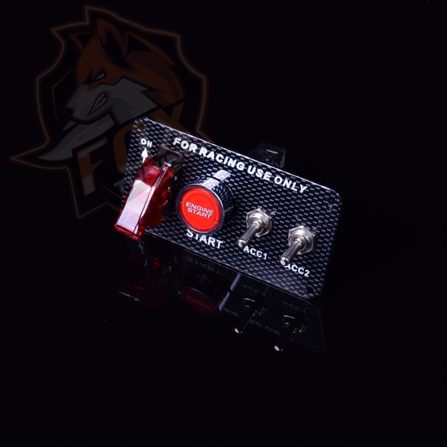 Панель запалювання з кнопкою запуску двигуна та 3х тумблерами