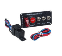 Панель запалювання з кнопкою запуску двигуна та 4х тумблерами