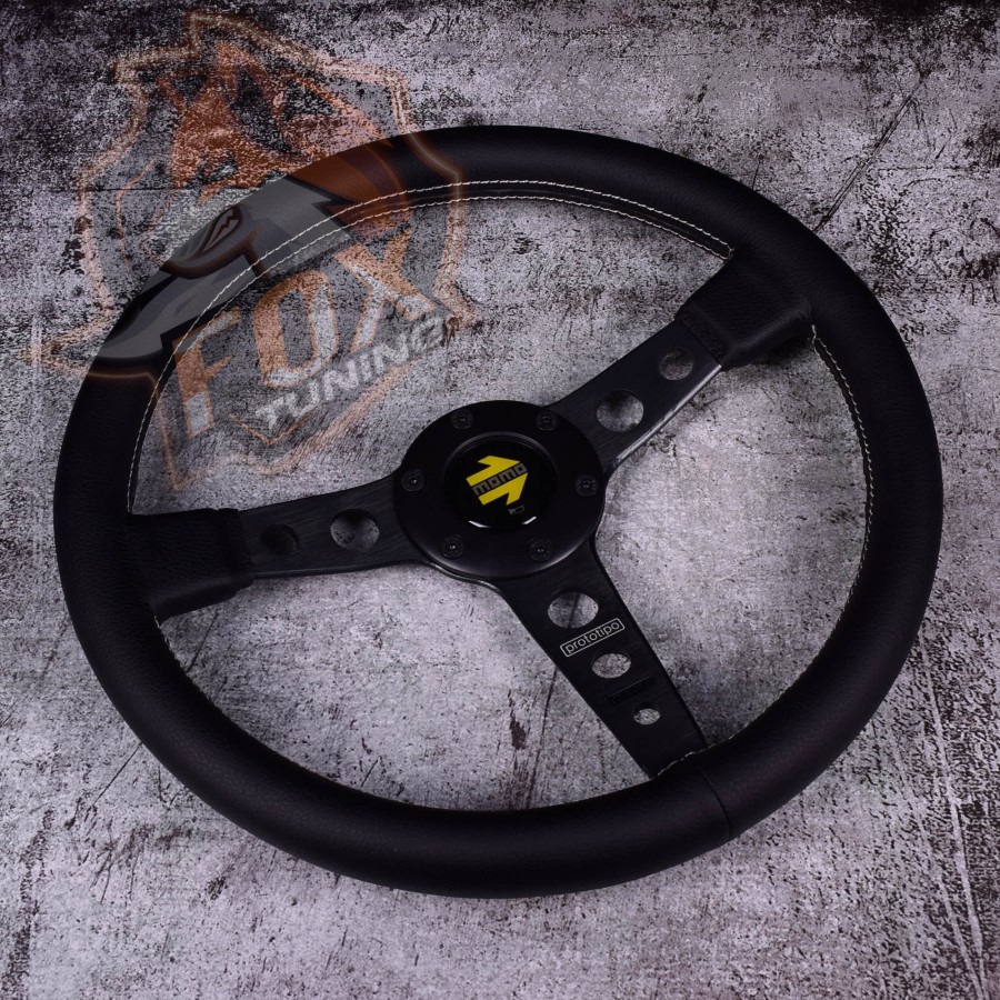 Спортивне кермо Momo Prototipo без вильоту (шкіра)