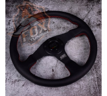 Спортивный кожаный руль Mugen без вылета