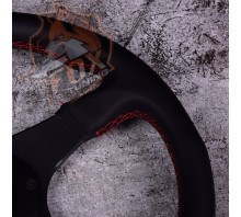 Спортивне кермо Mugen без вильоту (шкіра)