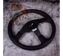 Спортивне кермо Mugen без вильоту (шкіра)