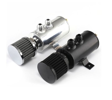 Алюмінієвий маслоуловлювач картерних газів з фільтром та фітингами AN10 FT