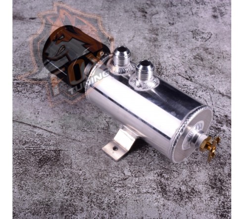 Алюмінієвий маслоуловлювач картерних газів з фільтром та фітингами AN10 FT