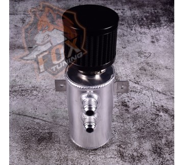 Алюминиевый маслоуловитель картерных газов с фильтром и фитингами AN10 FT