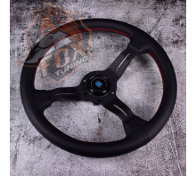 Спортивне кермо Nardi з вильотом 55 mm (перфорована шкіра)