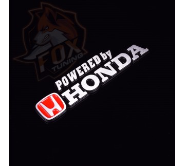 Алюминиевая эмблема/шильдик Powered by Honda