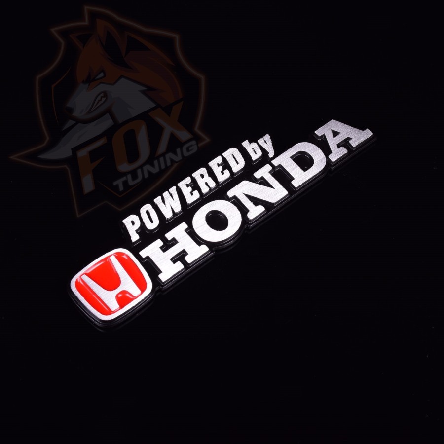 Алюминиевая эмблема/шильдик Powered by Honda