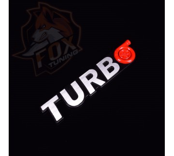 Алюминиевая эмблема/шильдик Turbo Siliver