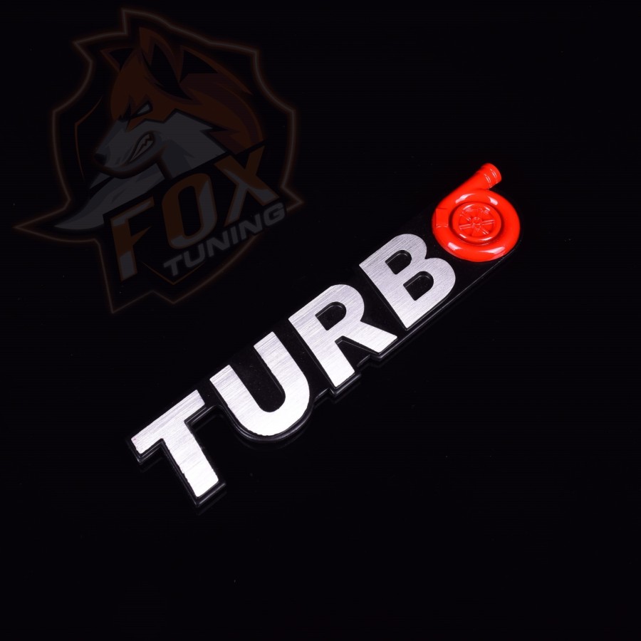 Алюмінієва емблема/шильда Turbo Siliver