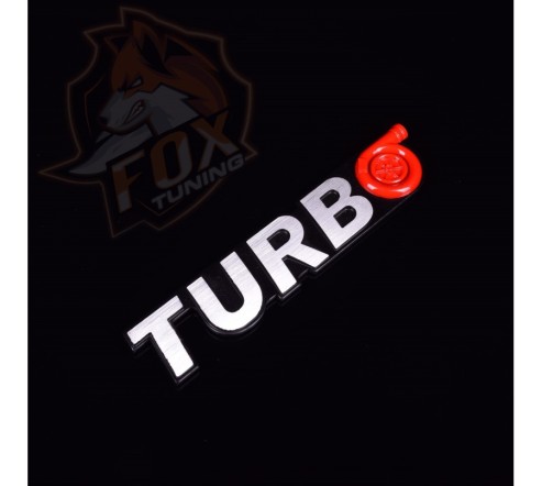 Алюмінієва емблема/шильда Turbo Siliver