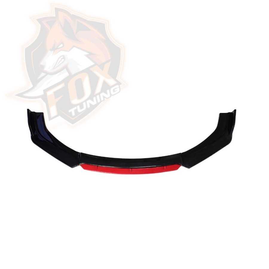 Універсальний пластиковий спліттер/губа FT (Type A) Black/Red