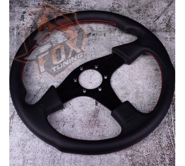 Спортивне кермо Momo EVO без вильоту (шкіра)