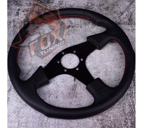 Спортивне кермо Momo EVO без вильоту (шкіра)