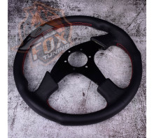 Спортивне кермо Momo EVO без вильоту (шкіра) Спортивне кермо Momo EVO без вильоту (шкіра)