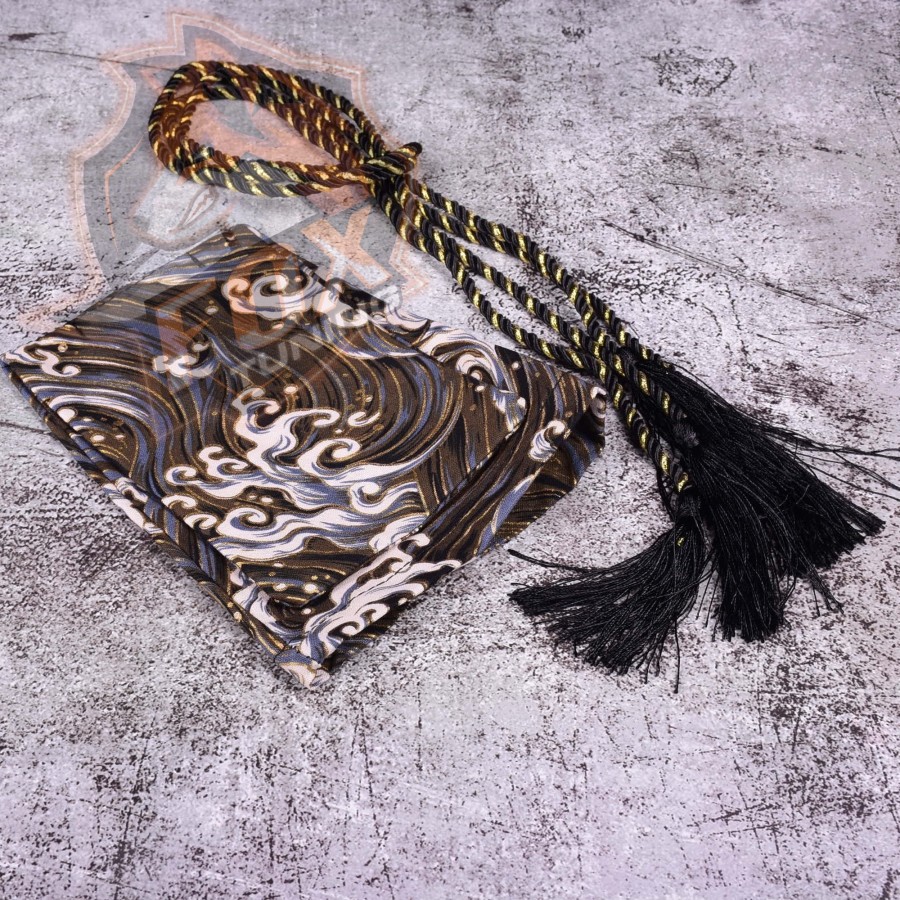 Чехол на КПП с завязкой в Japanese Style (Gray Sea)