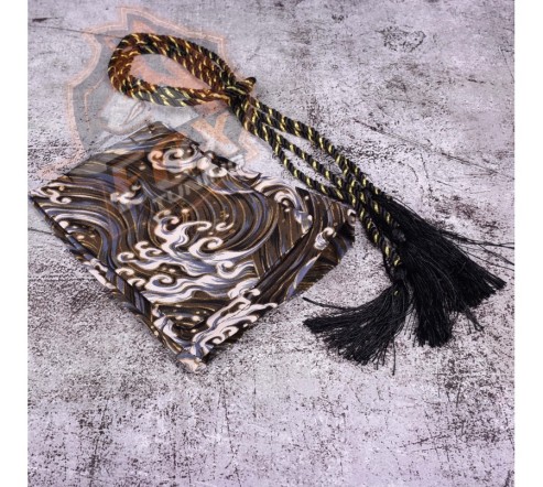 Чехол на КПП с завязкой в Japanese Style (Gray Sea)