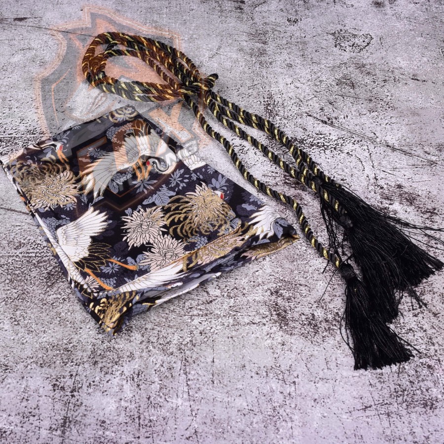 Чохол на КПП із зав'язкою в Japanese Style ( Black Bird)