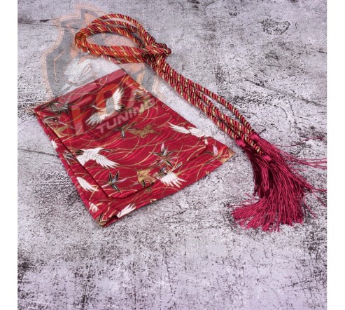 Чохол на КПП із зав'язкою в Japanese Style (Red Bird)