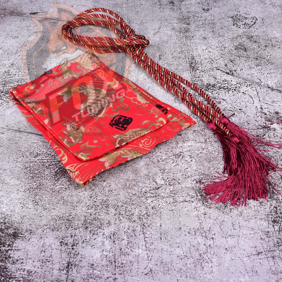 Чохол на КПП із зав'язкою в Japanese Style (Red Fish)